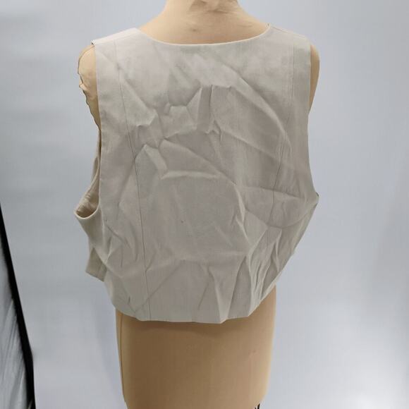 H&M, Beige Vest, XL - Picture 5 of 12